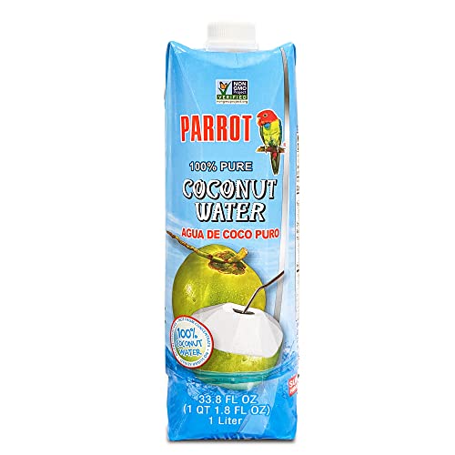 Image of Parrot Brand 100% Pure Coconut Water 33.8 fl.oz.(Pack of 6)