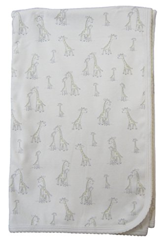 Image of Kissy Kissy Unisex-Baby Giraffe Generations Print Blanket - White-One Size