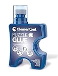 Clementoni- Liquid Glue for Jigsaw Puzzles: 200 ML Easy-to-Apply Glue with Sponge Head, Quick-Drying Formula Preserves Shine on Prints, Ideal for Jigsaw-Puzzle Accessories