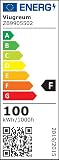 Viugreum Projecteur Led Chantier 100w avec Trépied et Prise Luminaire Exterieur à Trois Têtes Avec 3M Câble IP65 Étanchéité Blanc Froid 6500K Portable Lampe Chantier pour Atelier Garage Construction - 10