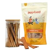 Pupford Chicken Jerky for Dogs & Puppies, All-Natural, Healthy Dog Treats, No Fillers, Made in USA (10 oz)