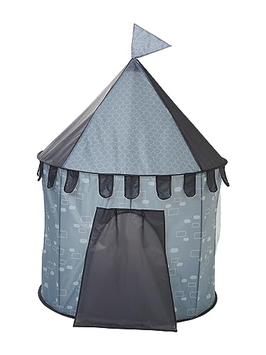 Tipi de jeu château bleu VERTBAUDET, tente de jeu en toile pour garçon et fille