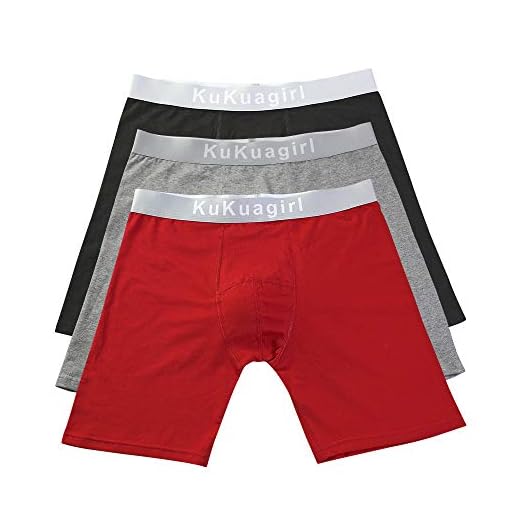 Bmeigo sportshorts för män underkläder klassiska boxershorts andas stretch långa ben underbyxor set med 3