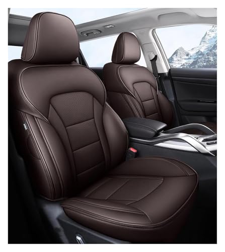 Housse de siège auto en cuir pour Porsche Cayenne Macan | Confort luxe café