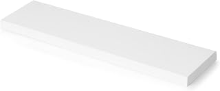 EMUCA - Tablero para baldas de Estante, 600x200mm, Espesor 30mm, Madera, Pintado Blanco.