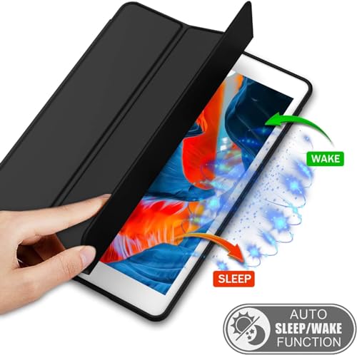 Image of Tablet Case Cover for Apple iPad Pro 11 inch (1st Gen) [Auto Sleep /Wake Cover] [Pencil Holder] [Trifold Stand] - Black