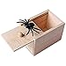 SHINNING Spider Prank Scare Boxï¼ŒWooden Surprise Box Practical Surprise Joke Boxes, Halloween Prank Scare Spider Toy