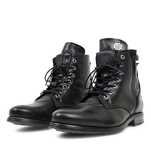 Sneaky Steve Kingdom Herr boot Fur Black 11 UK (45 EU)