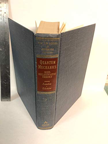 Quantum Mechanics, Non-Relativistic Theory B0006AV7IS Book Cover