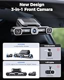 AZDOME 4 Channel Dash Cam, 2K Front + 3×1080P Rear Cameras, 360° Coverage System with Built-in 128GB eMMC, 5GHz WiFi, GPS, Voice Control, Night Vision, G-Sensor, 24H Parking Mode, Fatigue Alert(M660) - Image 5