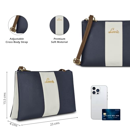 Image of Lavie Women's Lynn 2C Colorblock Crossbody Sling Bag | Top Zip Sling Bag | Ladies Purse Handbag | Gift for Women