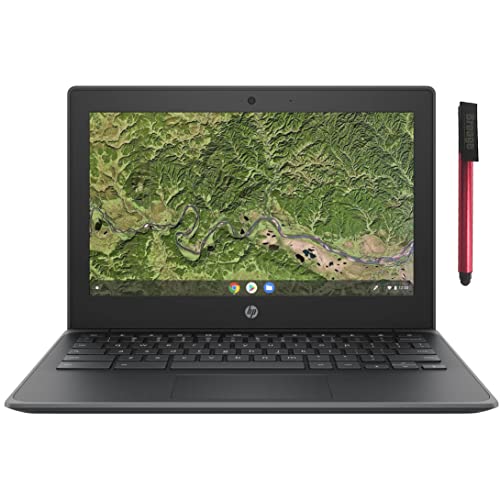 Image of HP Chromebook 11 11.6 inch Laptop Computer for Business or Education, AMD A4-9120C Processor up to 2.4GHz, 4GB DDR4 RAM, 32GB eMMC, 802.11AC WiFi, Bluetooth 5.0, Black, Chrome OS, BROAGE 64GB Flash Drive