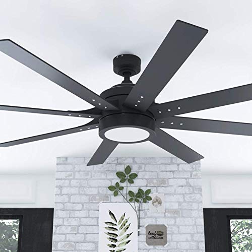 Honeywell Ceiling Fans 51473-01 Xerxes Ceiling Fan, 62, Matte Black #TOP2
