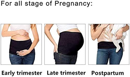 Miniatura 5 de Banda de maternidad para el vientre para mujer para embarazo, banda elástica de silicona antideslizante para el embarazo, bandas para cinturón de