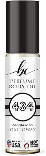 BC Perfume 434 Inspired by Galloway For Women & Men Replica Fragrance Body Oil Dupes Alcohol-Free Sample Travel Size Concentrated Long Lasting Roll-On 0.3 Fl Oz/10ml