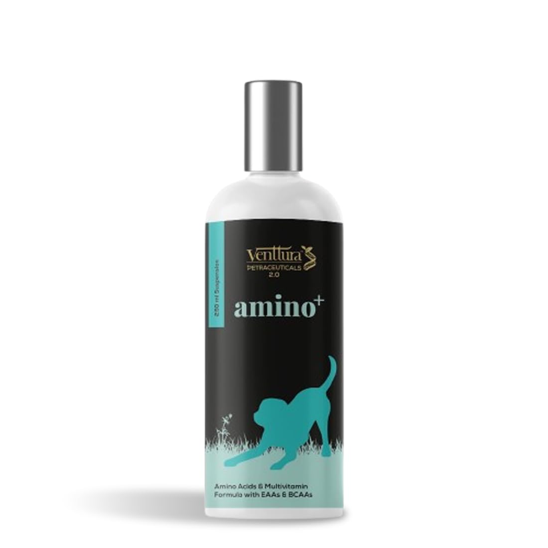 Venttura Amino+ I Amino Acids Supplement for Dogs | Increases Strength, Builds Muscles & Imporves Immunity | AntiOxidants & Vitamins | Dog Supplement for All Life Stages | (150 ml Suspension)