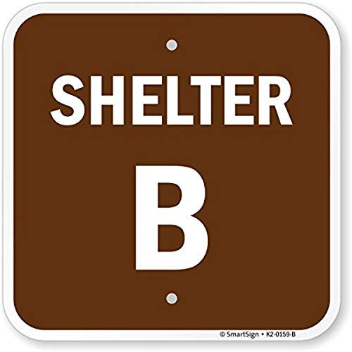 Panneau de signalisation Shelter B en aluminium haut de gamme réfléchissant 3M