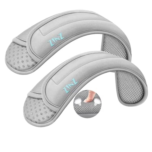 Image of ZINZ 2-Pack Universal Shoulder Pad with Ultra thick Cushion for Bag Luggage Bag Crossbody, Plus Long & Anti-Slip & Breathable,Gray-2Pack