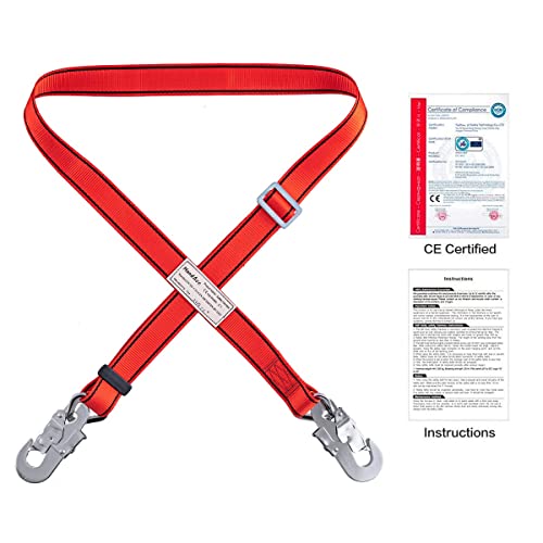 Handacc Hunting Safety Belt With Adjustable Lanyard, Tree Climbing Belt Restraint Lanyards, Add Level Of Safety For Hunting, Hanging Stand Or Step, Trimming Tree, Putting Up Deer Stand #TOP5
