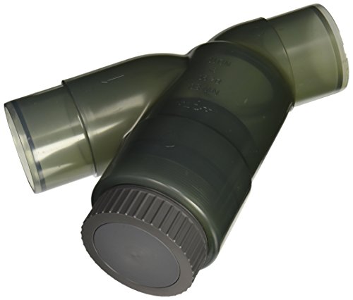 GF Piping Systems PVC Y Check Valve, Wye, FPM Seat, FPM Seal, 1