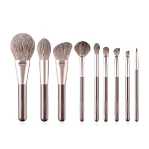 Makeup Brushes Powder Blush Contour Eye Shadow Brush Makeup Set Cosmetic 9PCS Makeup Brush Tools Set
