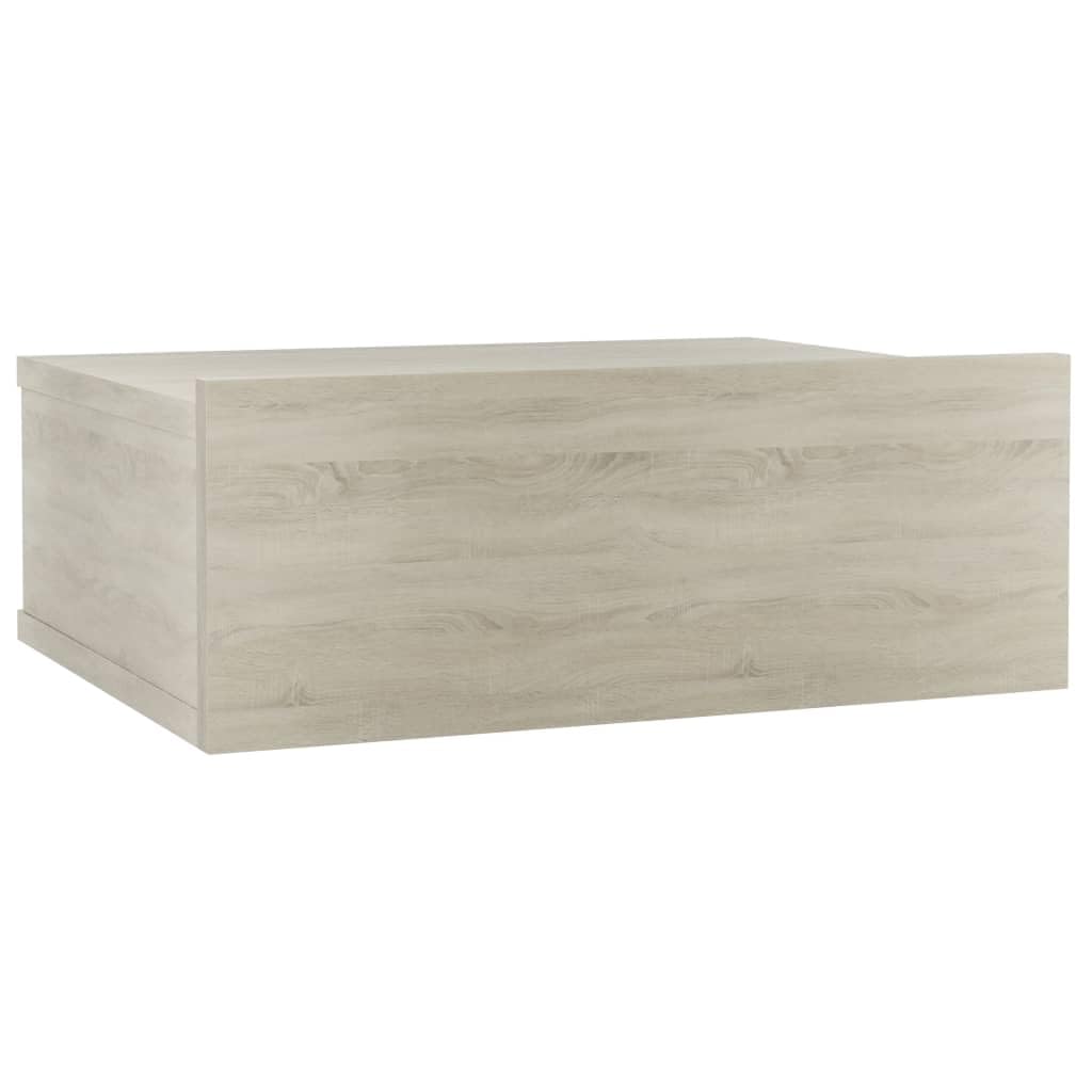 comodini camera da letto tavolino comodino mobiletto camera da letto Comodino Pensile Rovere Sonoma 40x30x15 cm TruciolatoAdatto per ufficio, soggiorno, camera da letto