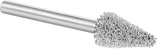 Miniatura 10 de Kutzall Fresa rotativa de cono extremo, eje de 18", muy gruesa - Broca para tallar madera para Dremel, Foredom, DeWalt, Milwaukee. Carburo de