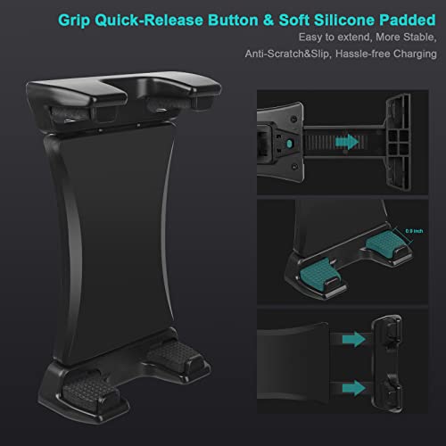 Car Dashboard & Windshield Tablet Mount Holder, 360° Rotation Window Dash Stand For Ipad Pro 12.9/11/10.5/9.7/Air/Mini, Samsung Galaxy Tab, 4.7-12.9" Tablets & Phone, Tpu Suction Cup Sticky Gel & Pad #TOP2