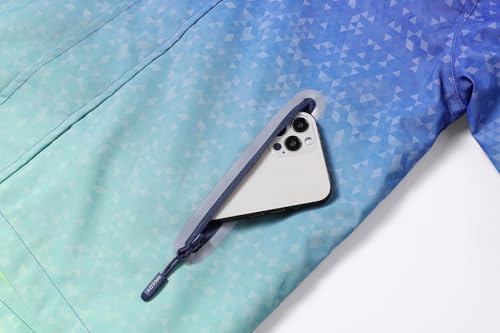 Image of MGEOY Kids Rain Jacket, Waterproof Lightweight Hooded Windbreaker for Boys Girls 4-14Y
