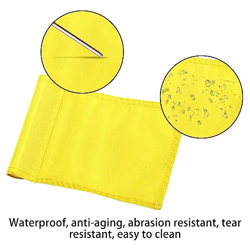 Golf-Flagge, 6 Stuck Nylon Golfwagen-Flagge, 22x15 cm, Wasserdichte Golf-Pin-Flaggen für das Golftraining im Innen- und Außenbereich