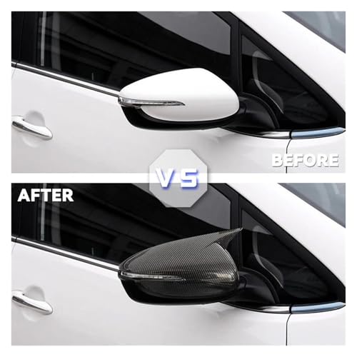 Couvercle rétroviseur latéral pour KIA K3 Forte 2013-2017 carbone - 2