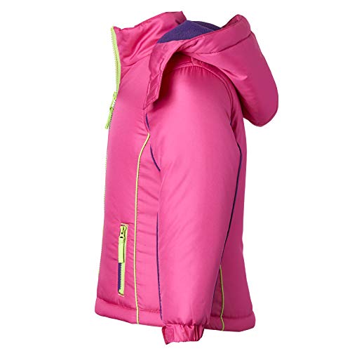 Coats for Girls Fleece Lined Snowboard Hooded Colorblock Winter Puffer Jacket3