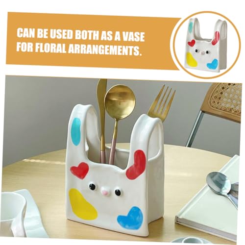 Vase à fleur de lapin en céramique Abaodam pour déco de table