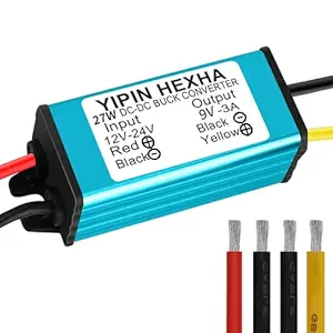 DC 24V/12V to 9V 3A 27W Step Down Converter Voltage Regulator Waterproof Car Power Buck Module