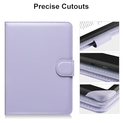 HoYiXi Universal Case for 6-inch Kindle eReader Compatible with Kobo/Voyaga/Pocketbook/Tolino E-Book Reader,6\'\' eReader Protective Cover with Built-in Card Slot,Purple