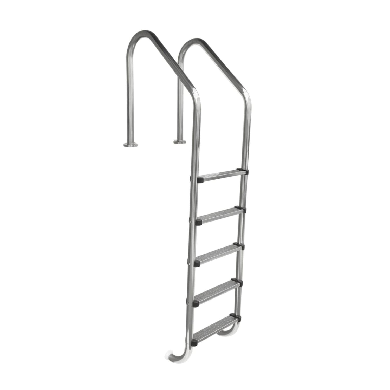 Rust Resistant Stainless Steel Pool Ladder Heavy Duty Pool Ladder with 5 Steps Long-Lasting for Water Park, Level 5 Sl515 Flush|Pool Ladders & Steps|Home & Garden-image-26
