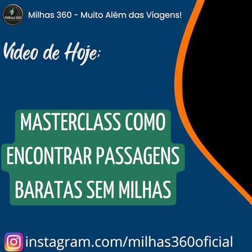 『MasterClass Como Encontrar Passagens Baratas sem Milhas』のカバーアート