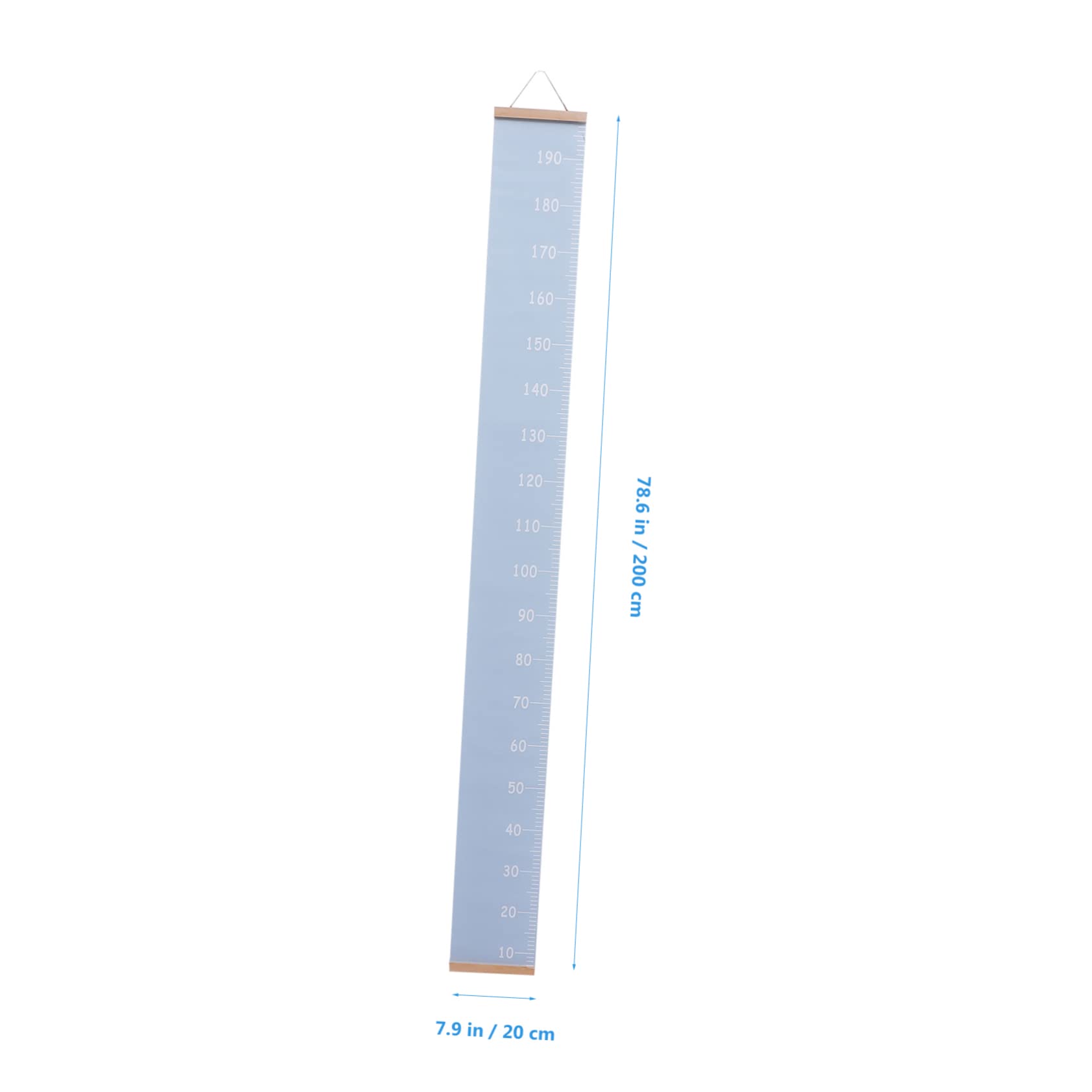 ERINGOGO Wooden Hanging Ruler for Boys and Girls Height Measuring Tape Canvas for Child Growth