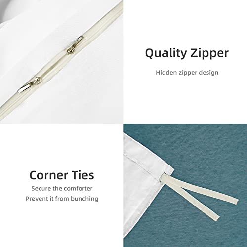 Bbangd Full Duvet Covers - Ultra Soft And Breathable Bedding Comforter Sets Washed Microfiber 3 Pieces With Zipper Closure Duvet Cover And 2 Pillow Shams (White) #TOP2