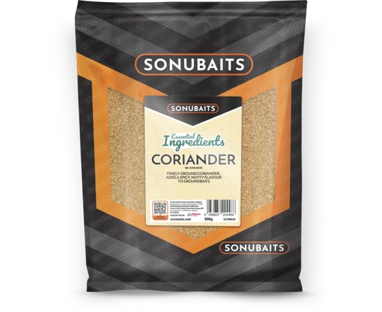 Sonubaits Essential Ingredients Coriander 500g | Match Fishing Groundbait for Roach and Skimmers | Added Ground Coriander for a Spicy, Nutty Flavour and an Aromatic, Citrus Scent | Code S1780042