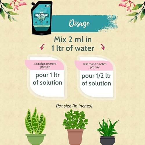 Image of Bombay Greens Organic Neem Oil For Plant & Seaweed Liquid Booster for Plants Home Garden - Combo Pack