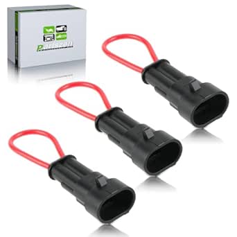 2-Pack 2-Pin Seat Switch Bypass Connector – For Kioti & Bobcat Tractors (Waterproof)