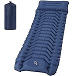 Aptliton Inflating Sleeping Pad for Camping, UltraLight Inflatable Sleeping Mat with Built-in Foot Pump, Waterproof, Portable, Camping Mattress for Outdoor Camping, Backpacking,Hiking,Tents (Blue)