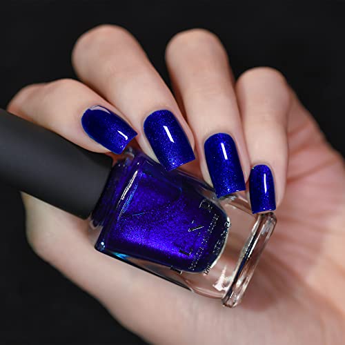 Image of ILNP Midnight Kiss - Rich Cobalt Blue Shimmer Nail Polish