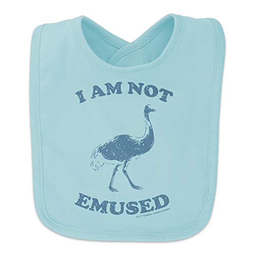 I Am Not Emused Emu Amused Funny Humor Baby Bib