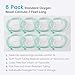 NITTIID 7 Foot Green Nasal Cannulas for Oxygen, Standard Kink Resistant Cannula Nasal Tubing for 0xygen - 8 Pack Oxygen Cannula with 2 Pairs Ear Cusions