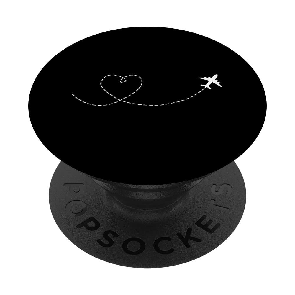 Airplane Travel Jetset Vacation Flying Traveler PopSockets Adhesive PopGrip