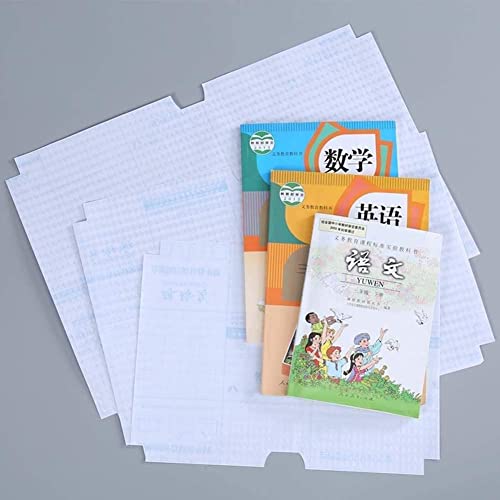 Image of Kriq 30pcs Book Covers Waterproof Plastic Clear Paper Sticker Book Cover Film for Textbooks Hardcover Protective Thick Sticky Transparent Cover for Student School Office Self-Adhesive A4 Book Cover