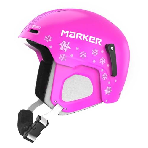Casco de esquí Snow Bino Pink Boy Marker en talla XXS color rosa para niños