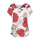 ❥ Occasion: usure quotidienne, vocation, dates, sports, école, travail, vêtements de rue, etc. Ces chemises de taille plus sont suffisamment longues pour couvrir le ventre et la hanche et le style en vrac facile à legging, aux jeans, aux shorts, aux jupes pour un look décontracté.
